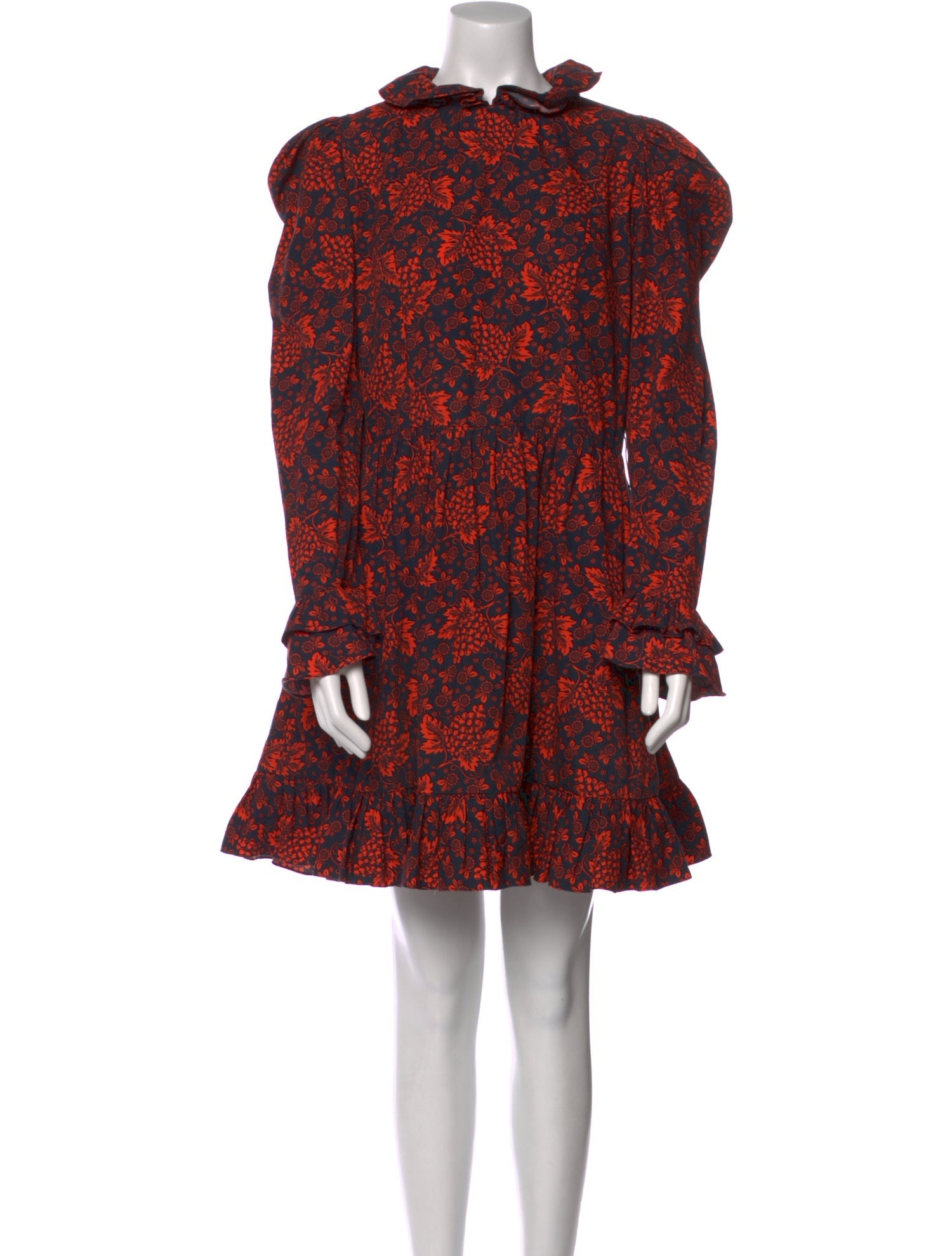 Batsheva Floral Print Knee-Length Dress