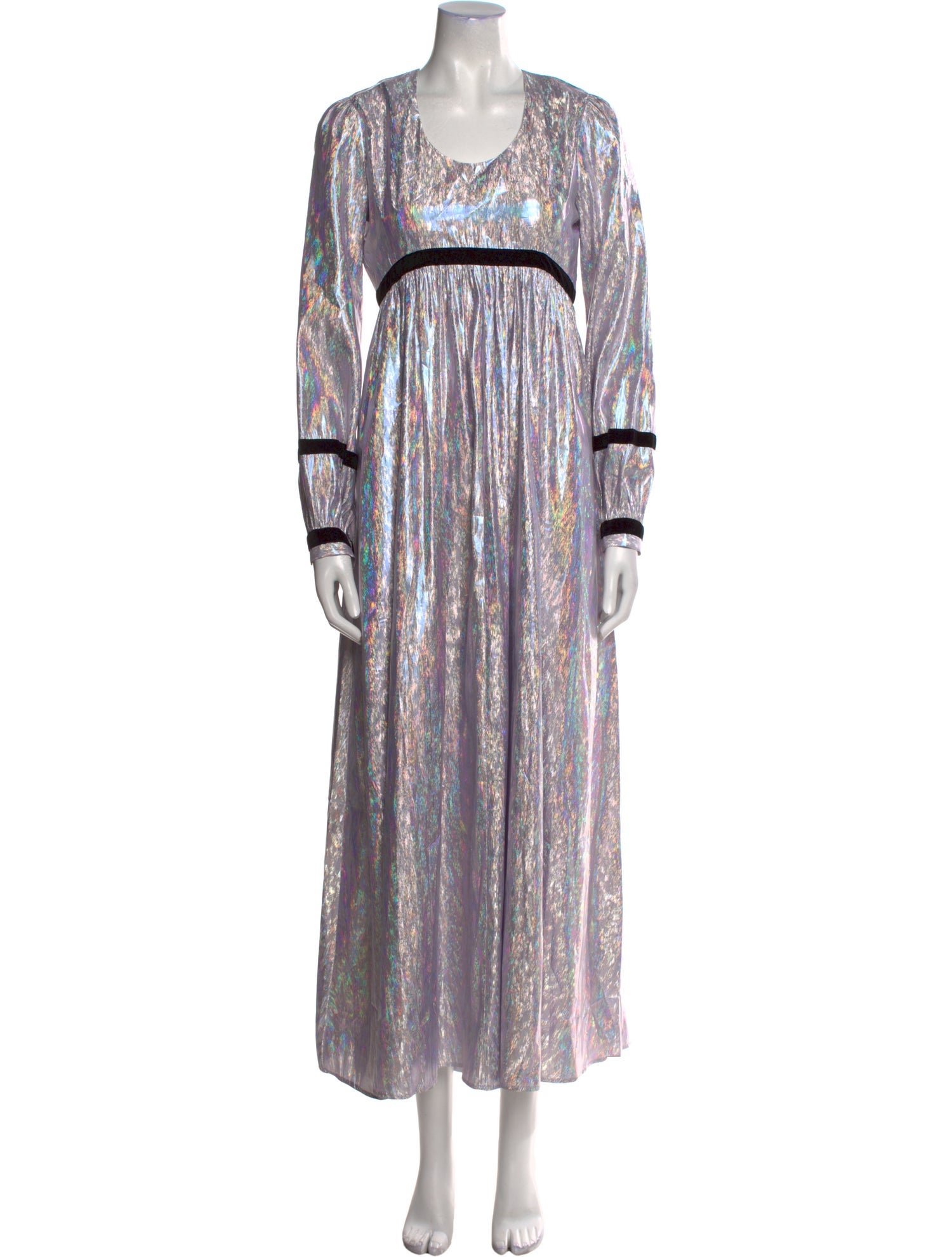 Batsheva Striped Long Dress