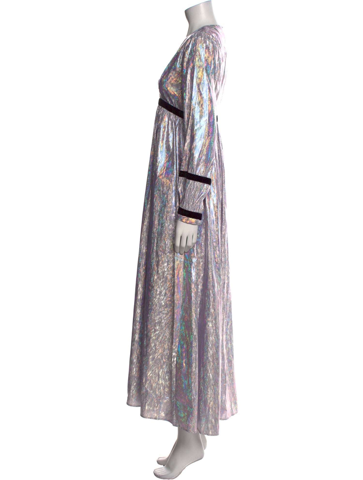 Batsheva Striped Long Dress