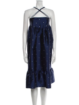 Batsheva Halterneck Mini Dress