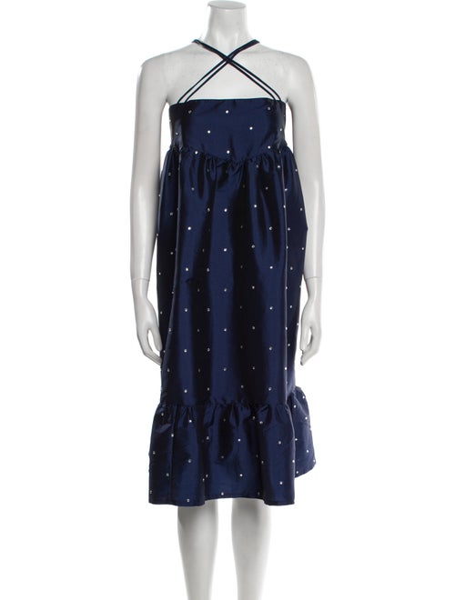 Batsheva Halterneck Mini Dress