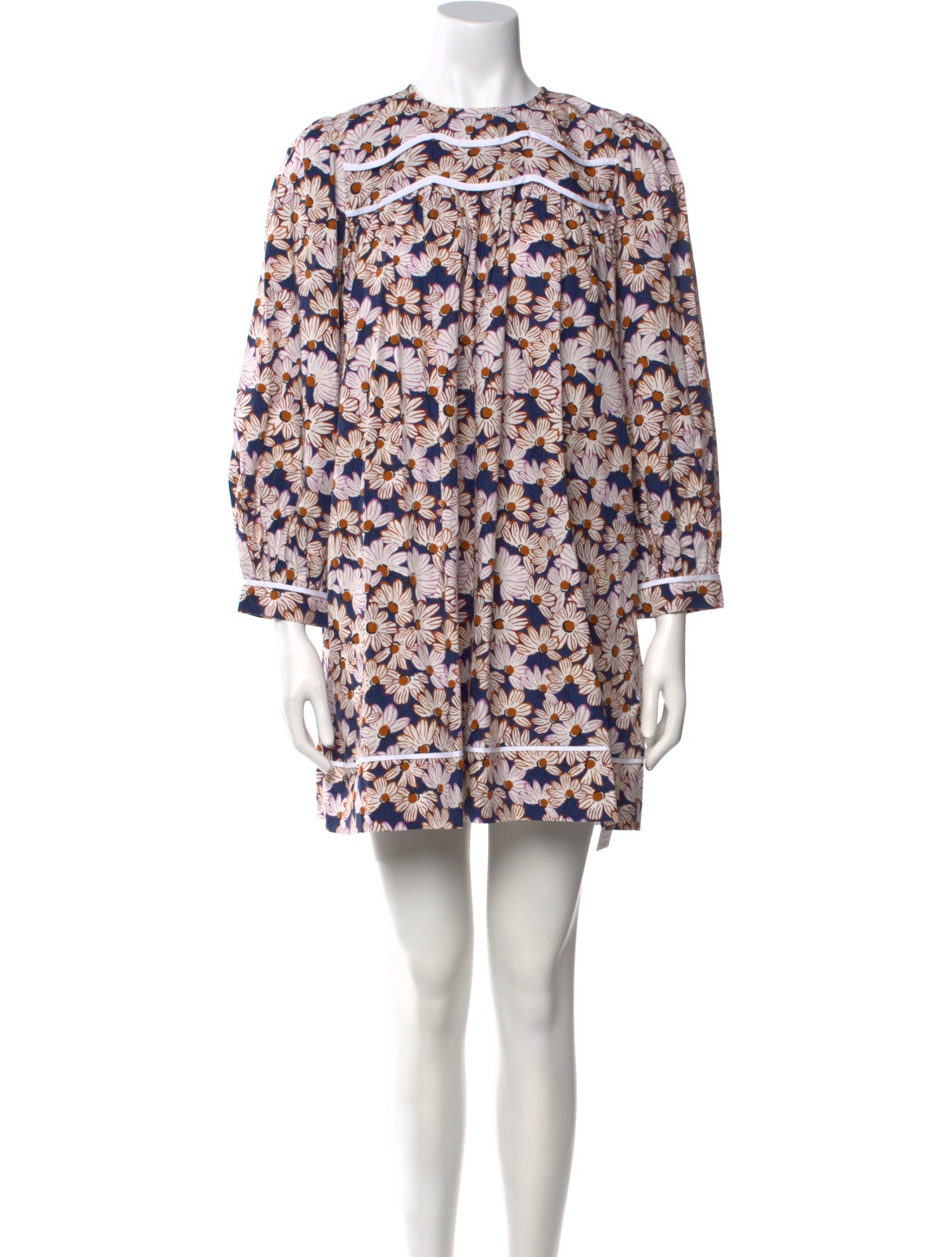 Batsheva Floral Print Mini Dress