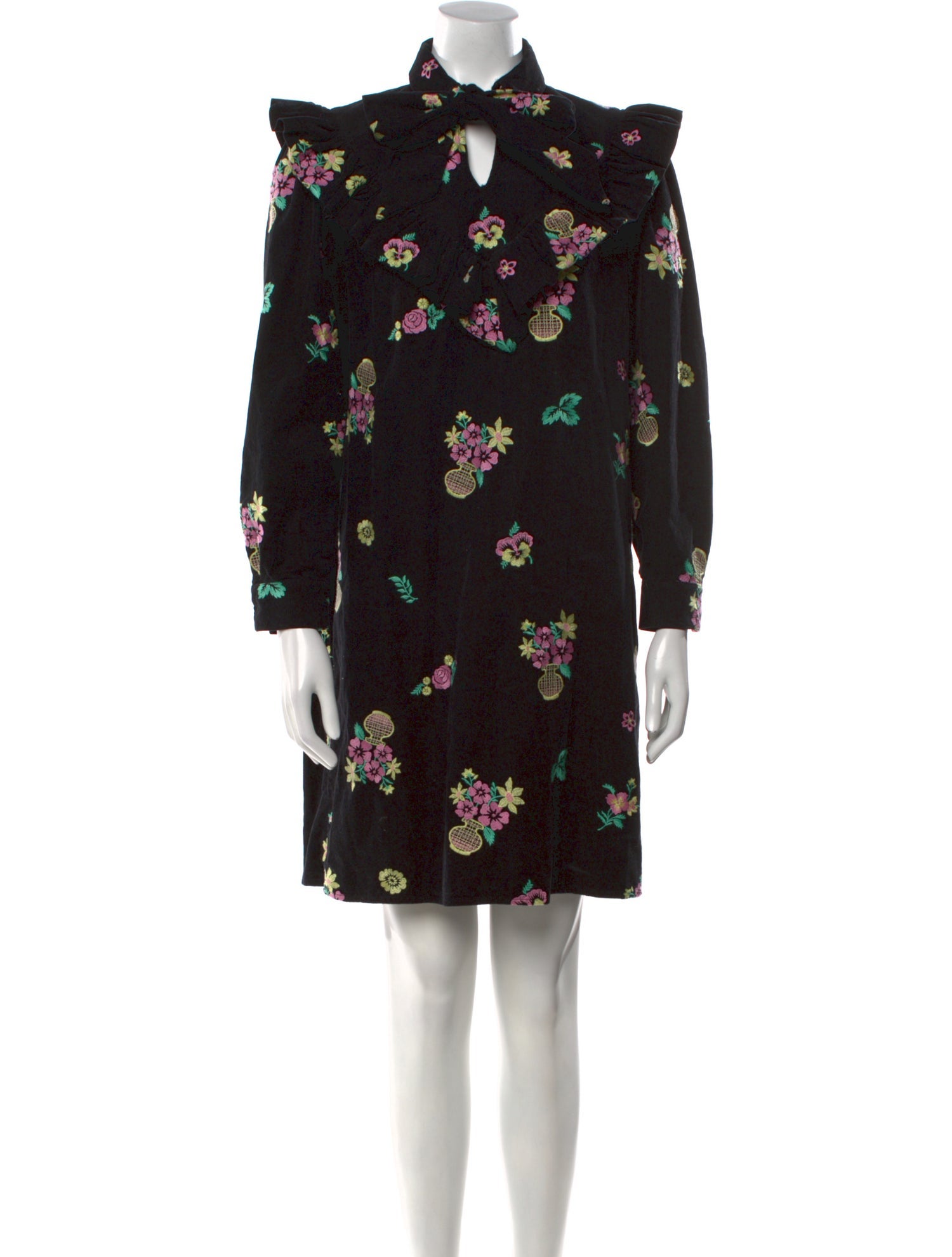 Batsheva Floral Print Mini Dress