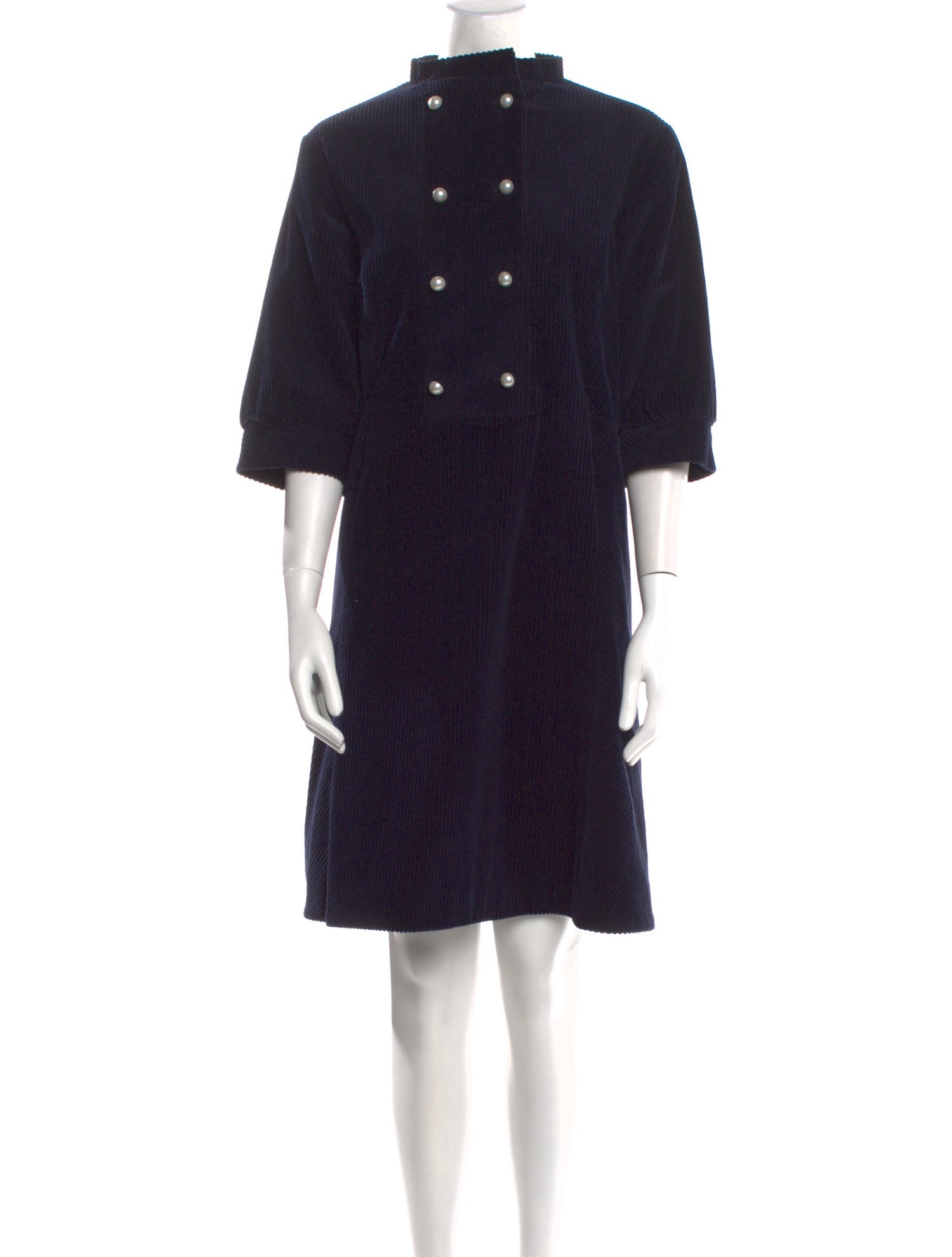 Batsheva Corduroy Knee-Length Dress