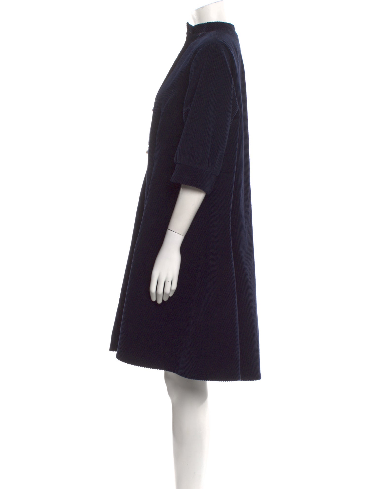 Batsheva Corduroy Knee-Length Dress