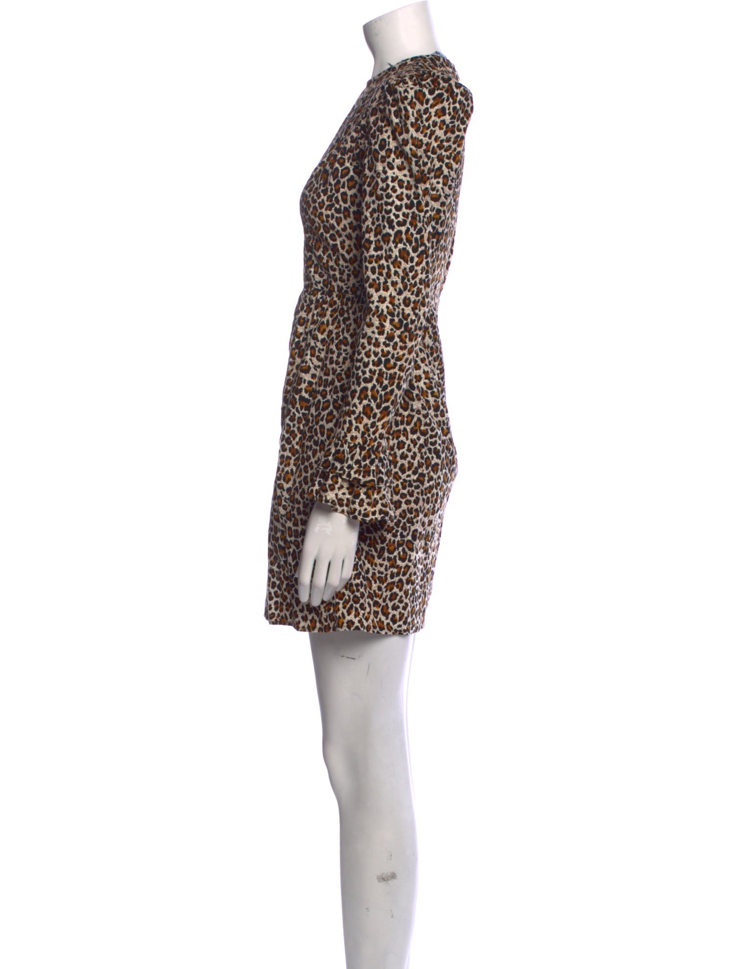 Batsheva Animal Print Mini Dress