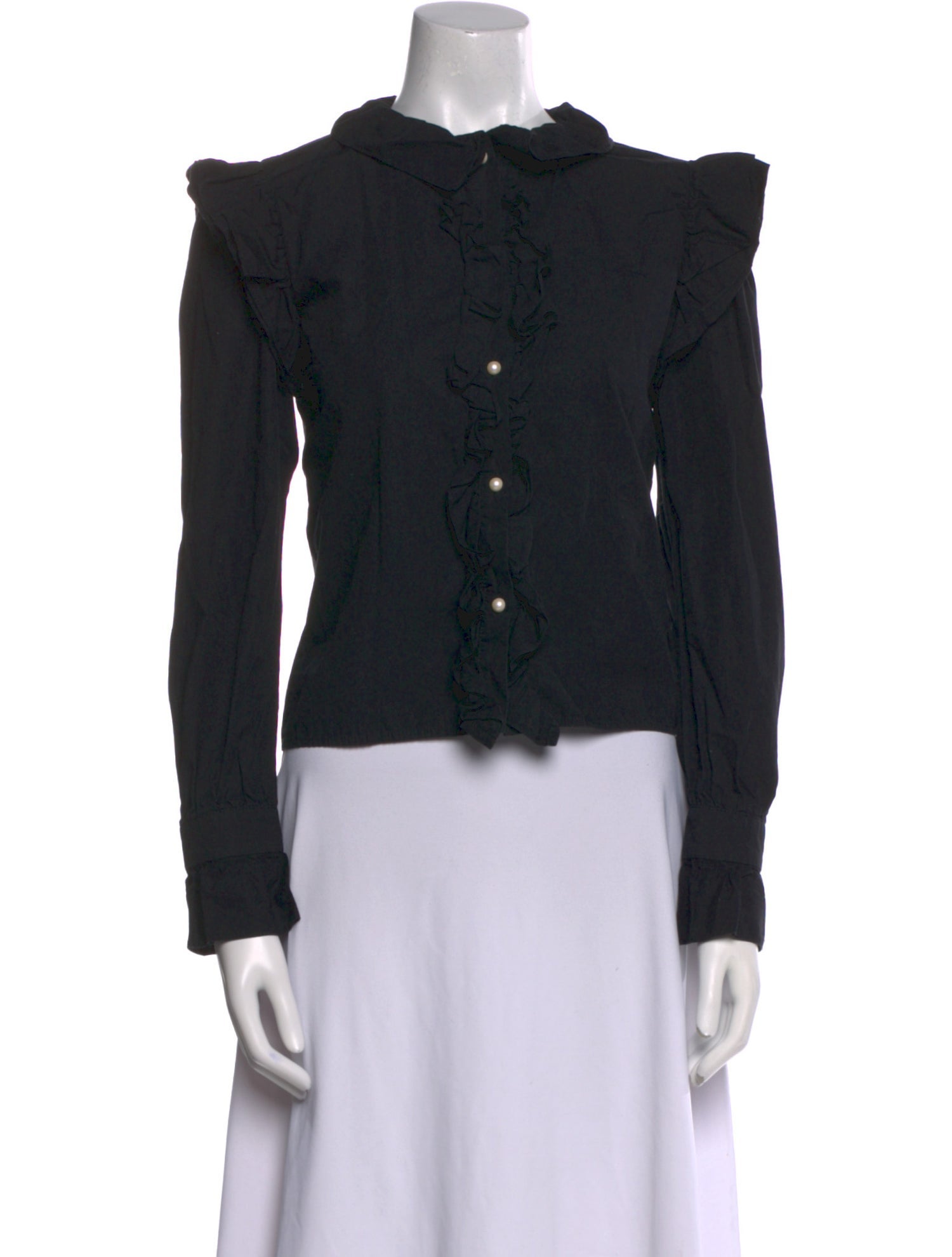 Batsheva Mock Neck Long Sleeve Top