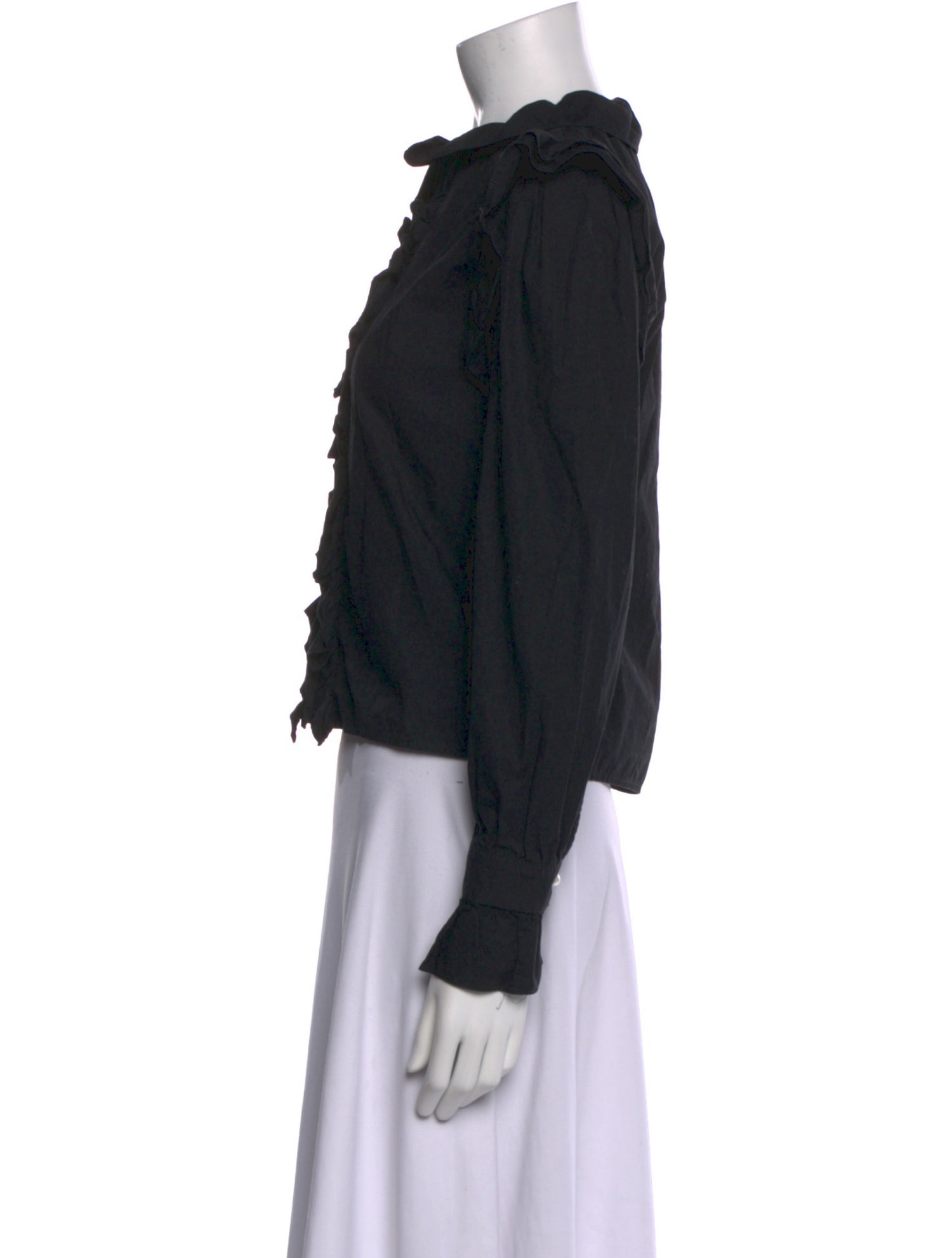 Batsheva Mock Neck Long Sleeve Top