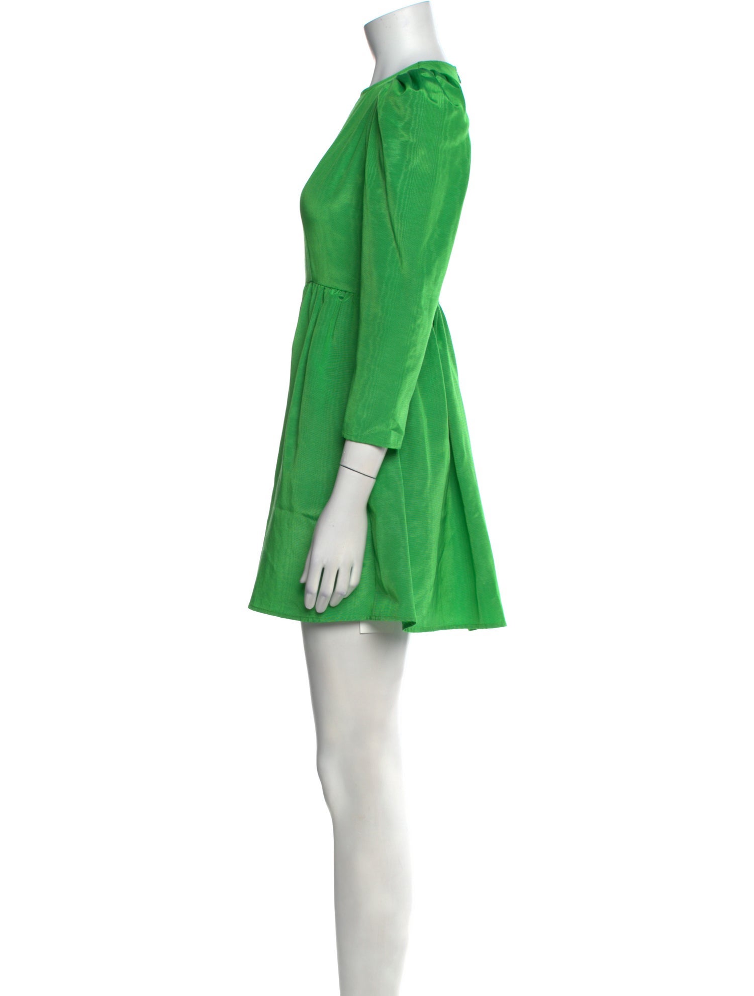 Batsheva Bateau Neckline Mini Dress