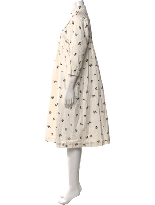 Batsheva Floral Print Midi Length Dress