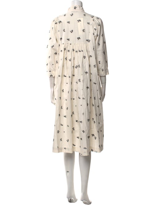 Batsheva Floral Print Midi Length Dress