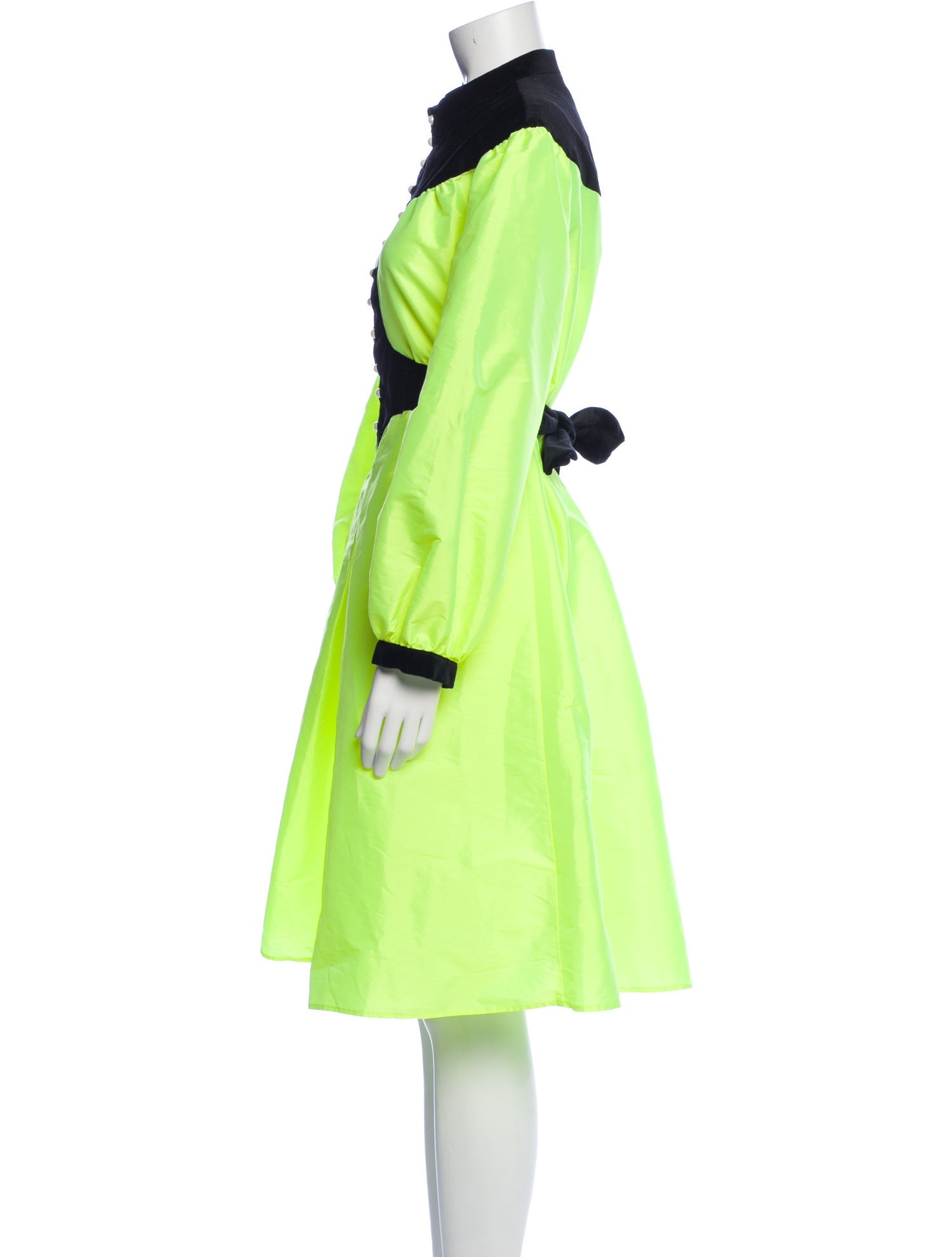 Batsheva Mock Neck Knee-Length Dress