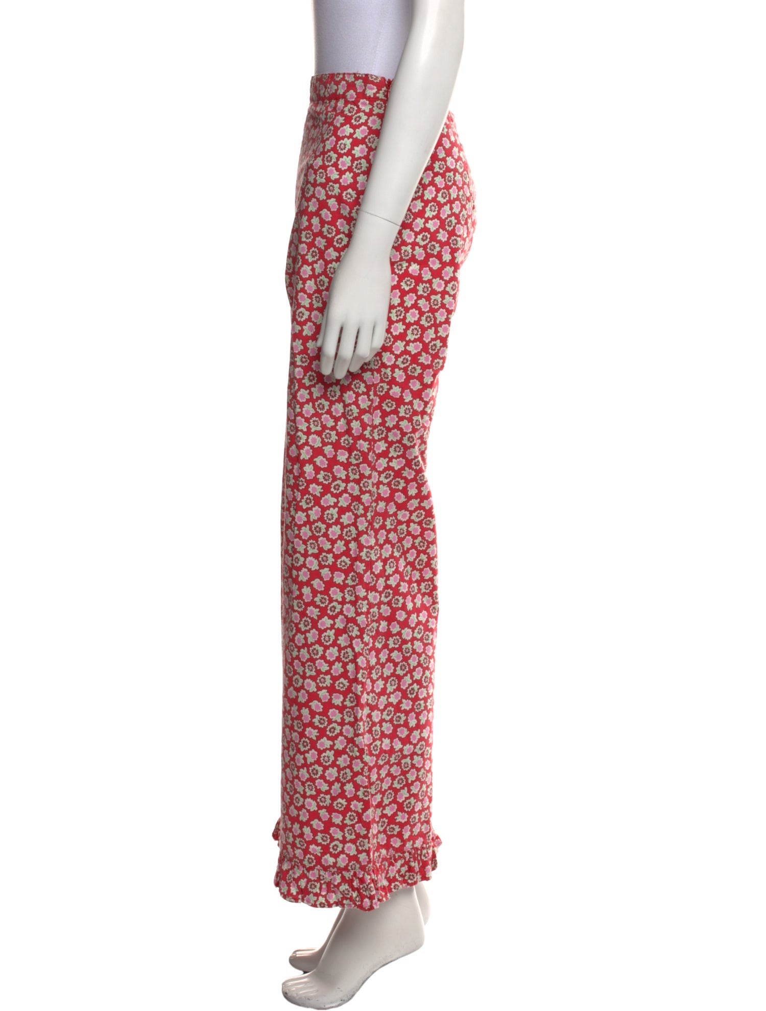 Batsheva Floral Print Wide Leg Pants