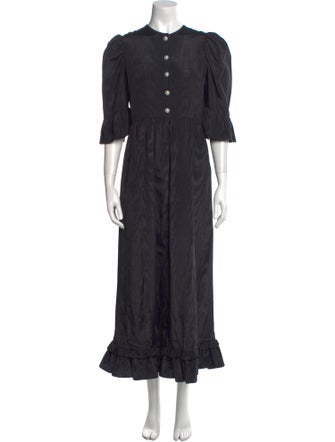 Batsheva Crew Neck Long Dress