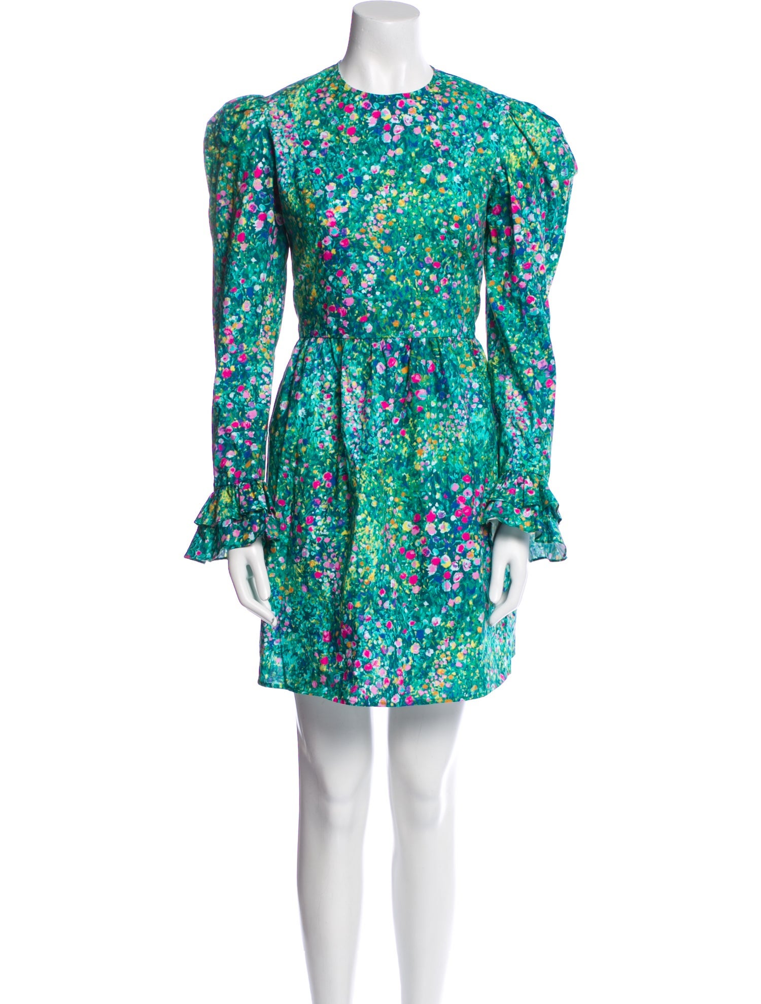 Batsheva Floral Print Mini Dress