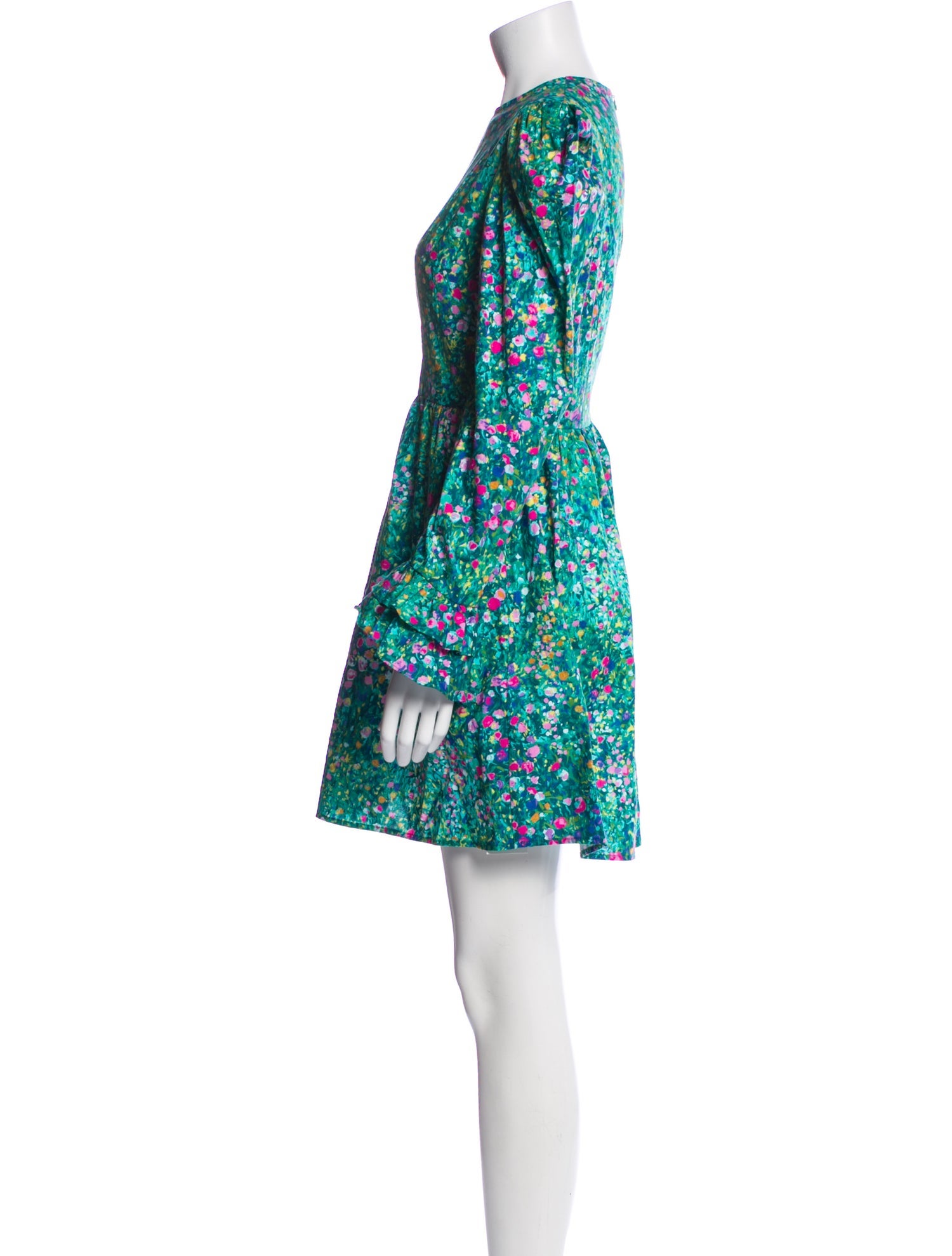 Batsheva Floral Print Mini Dress