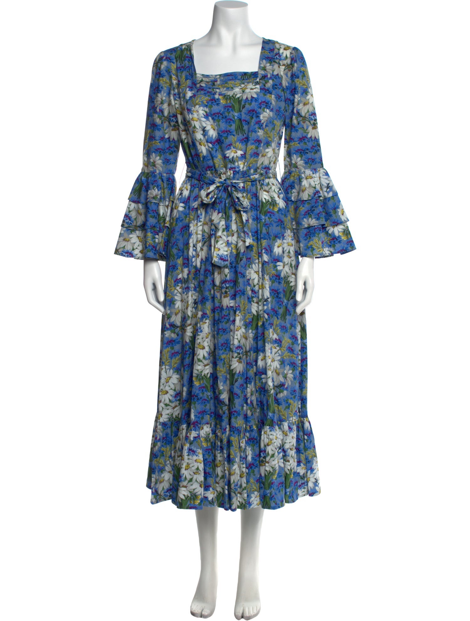 Batsheva Floral Print Long Dress