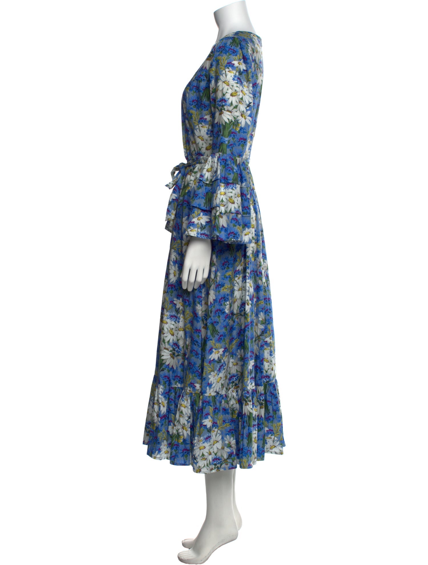 Batsheva Floral Print Long Dress