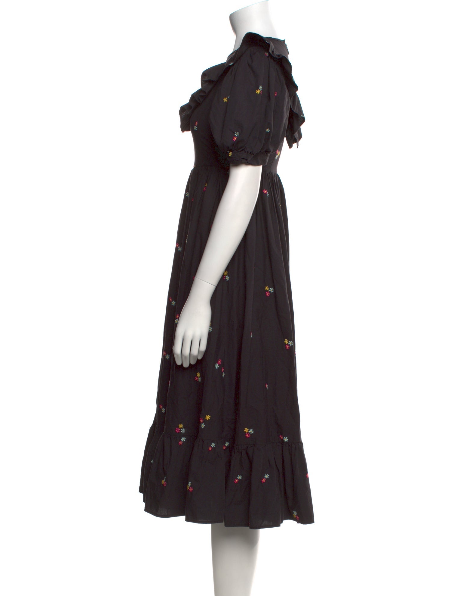 Batsheva Printed Midi Length Dress