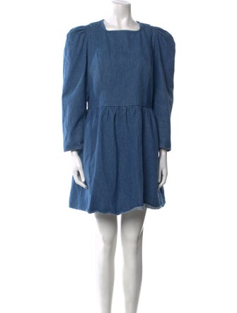 Batsheva Square Neckline Mini Dress