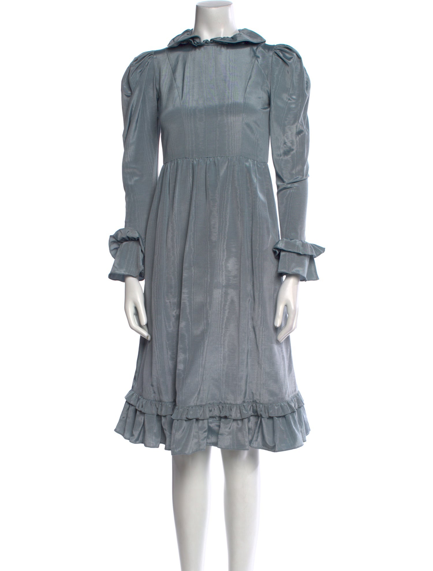 Batsheva Mock Neck Knee-Length Dress