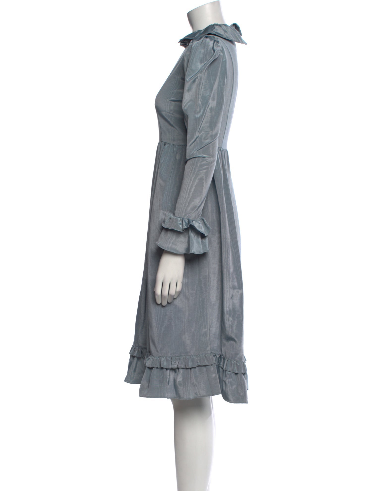 Batsheva Mock Neck Knee-Length Dress