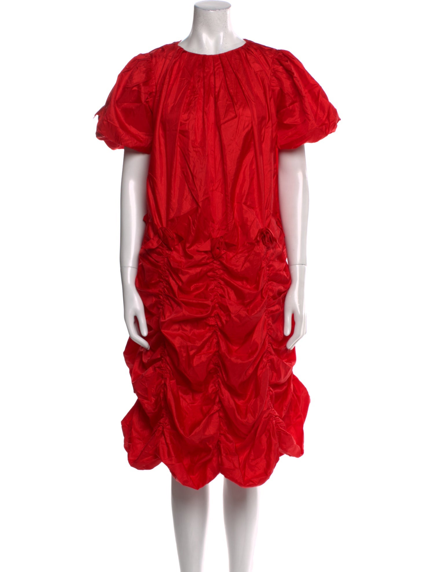 Batsheva Crew Neck Knee-Length Dress