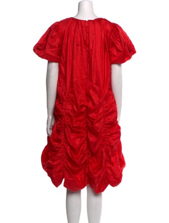 Batsheva Crew Neck Knee-Length Dress