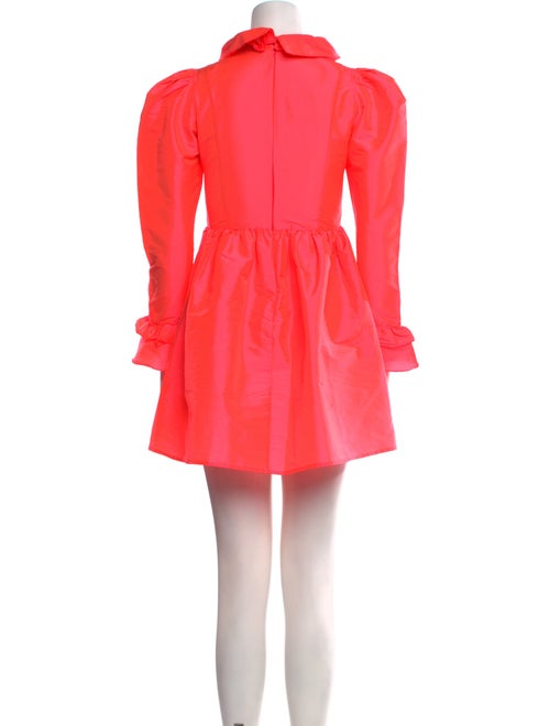 Batsheva Mock Neck Mini Dress