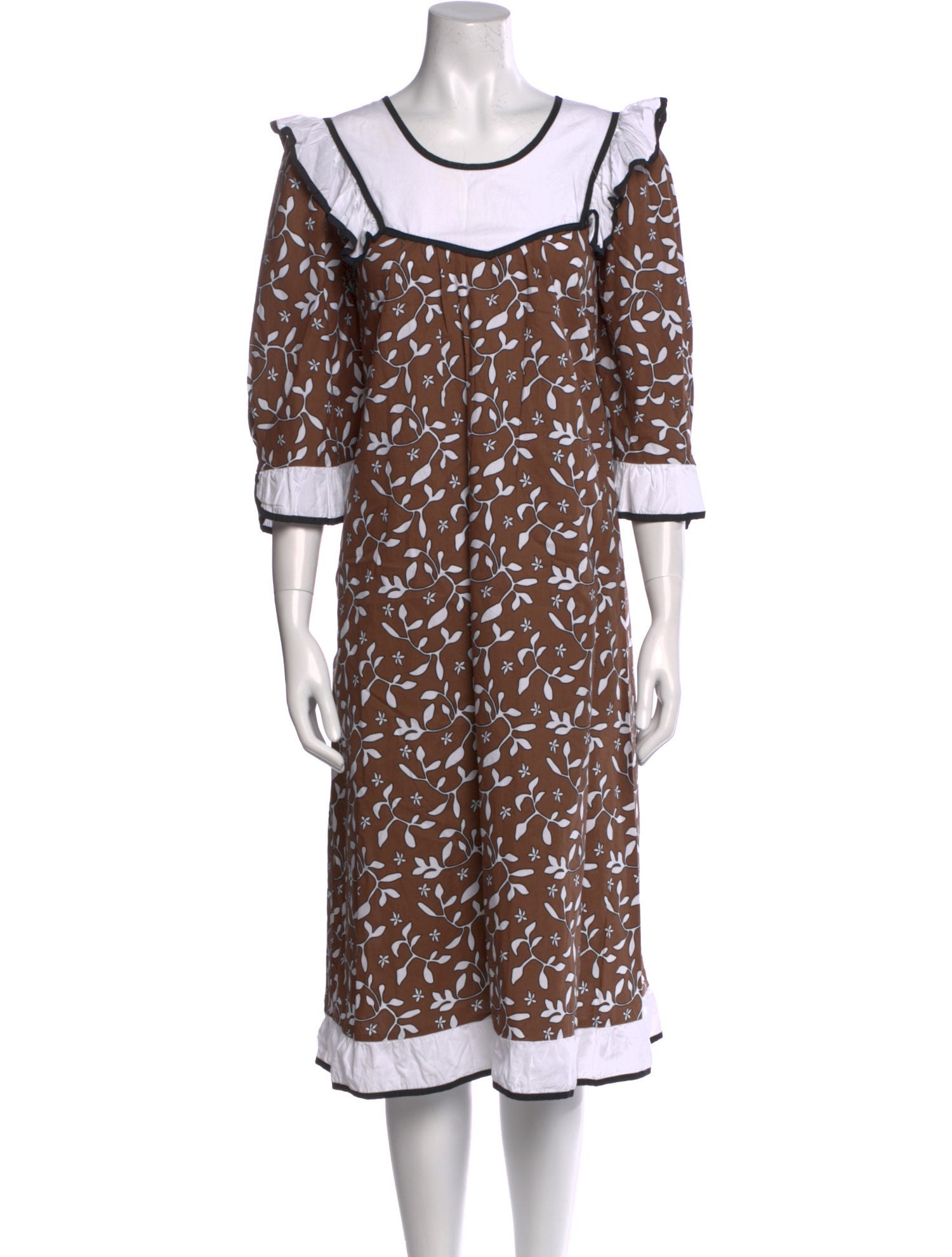 Batsheva Printed Midi Length Dress