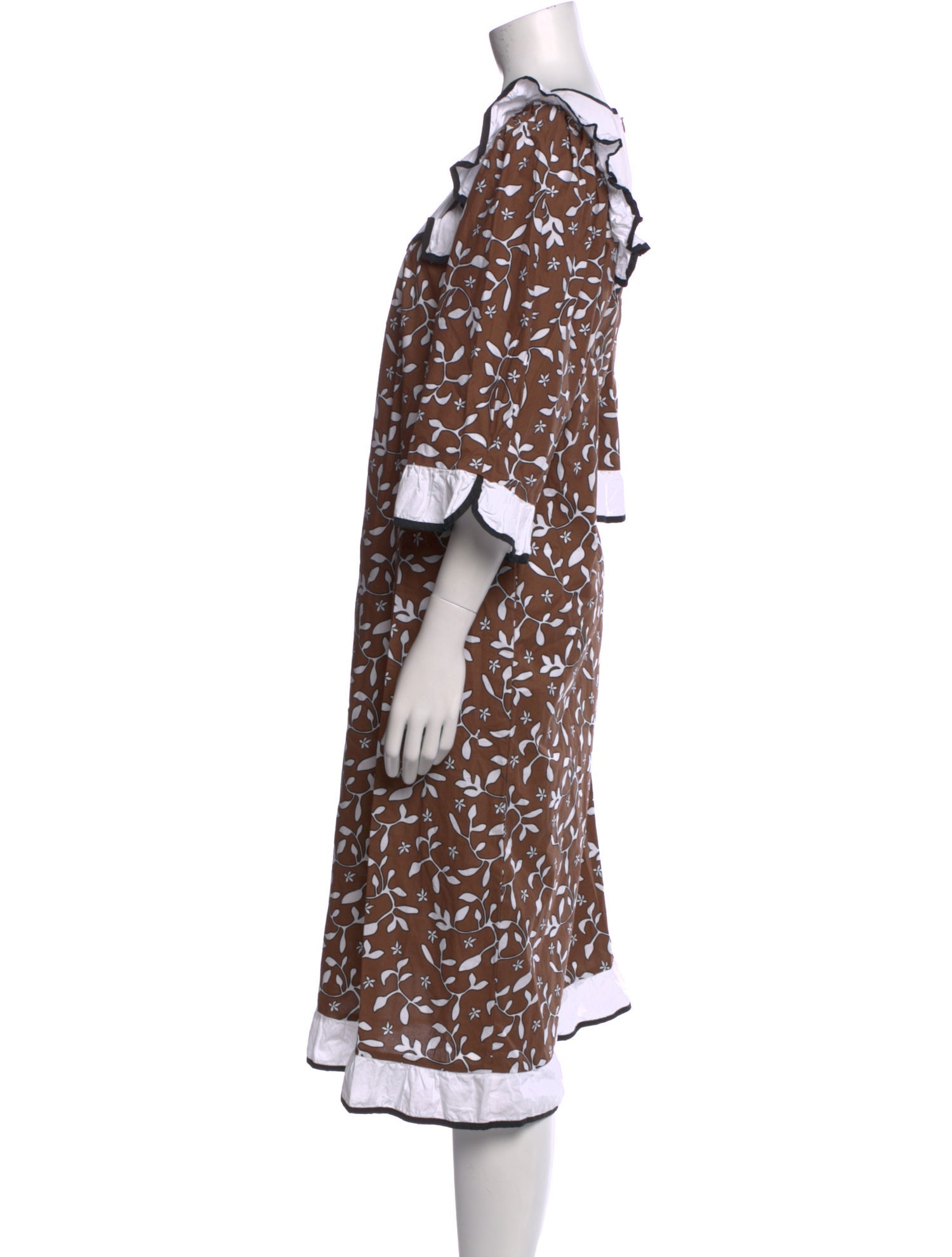 Batsheva Printed Midi Length Dress