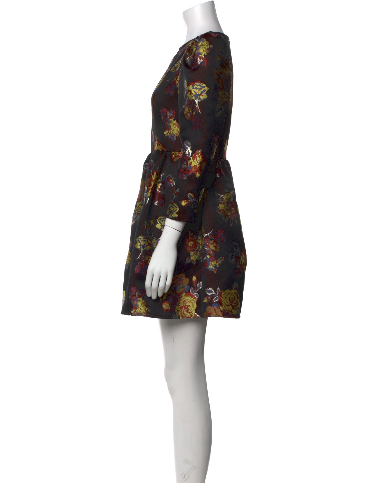 Batsheva Floral Print Mini Dress