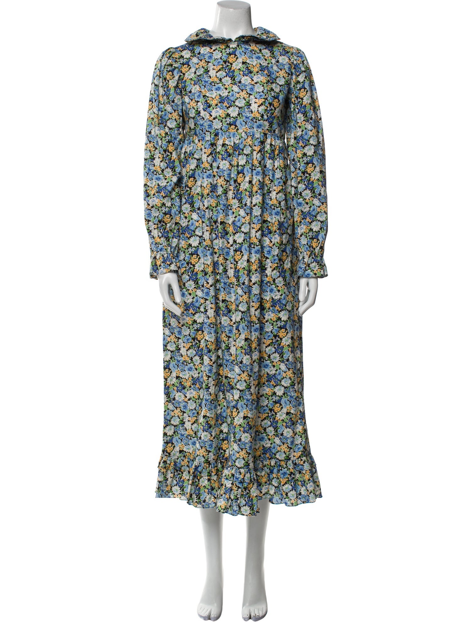 Batsheva Floral Print Long Dress