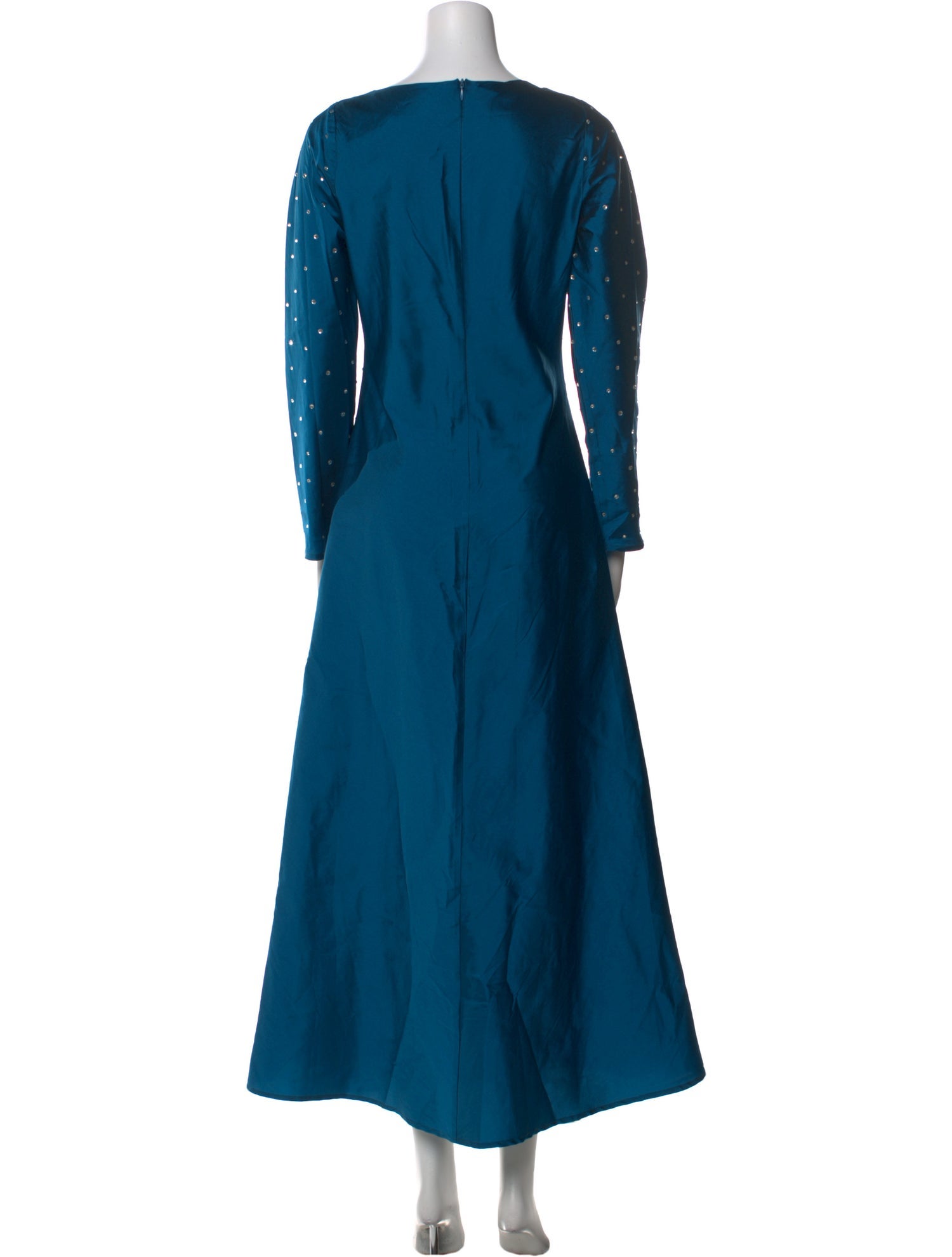 Batsheva Polka Dot Print Long Dress