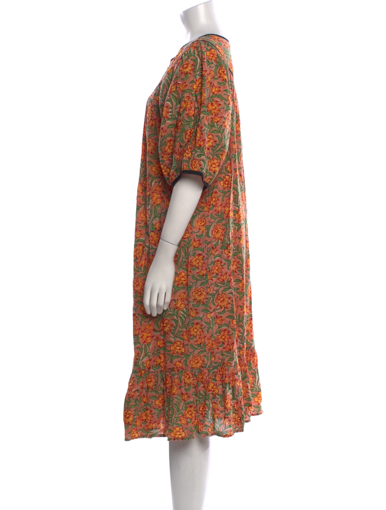 Batsheva Printed Midi Length Dress