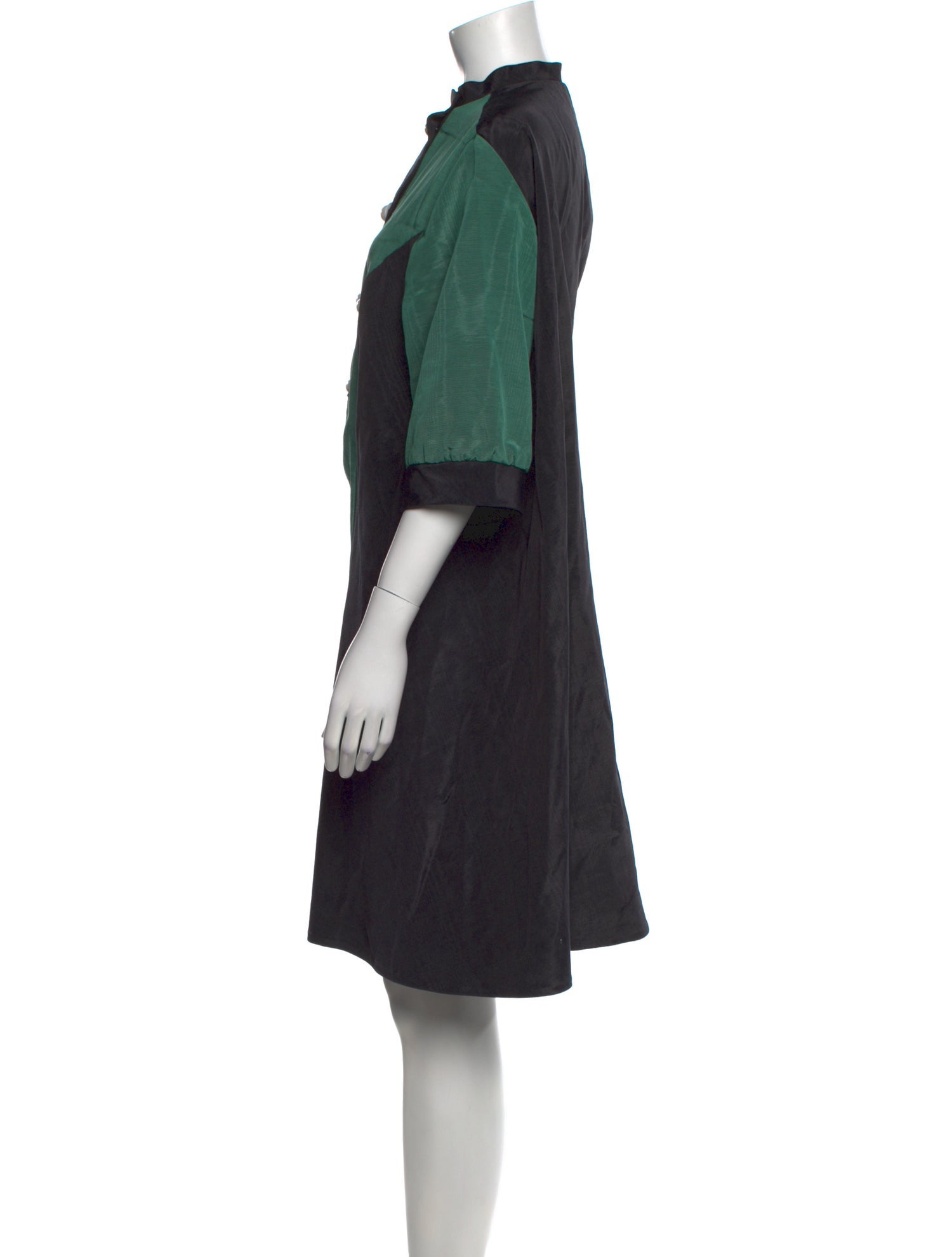 Batsheva Mock Neck Knee-Length Dress