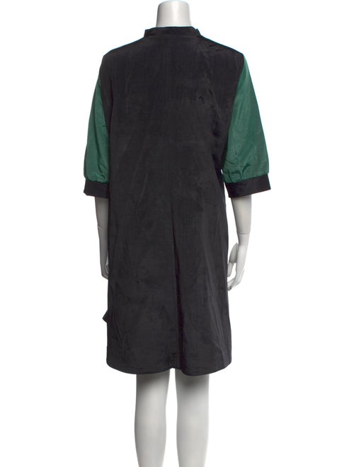 Batsheva Mock Neck Knee-Length Dress