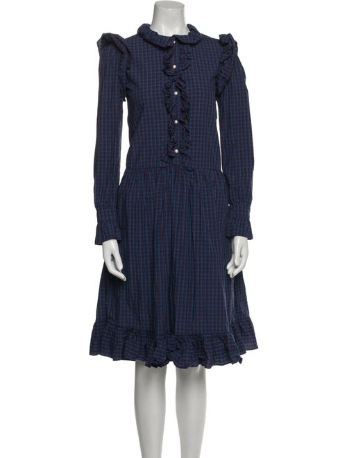 Batsheva Mock Neck Midi Length Dress