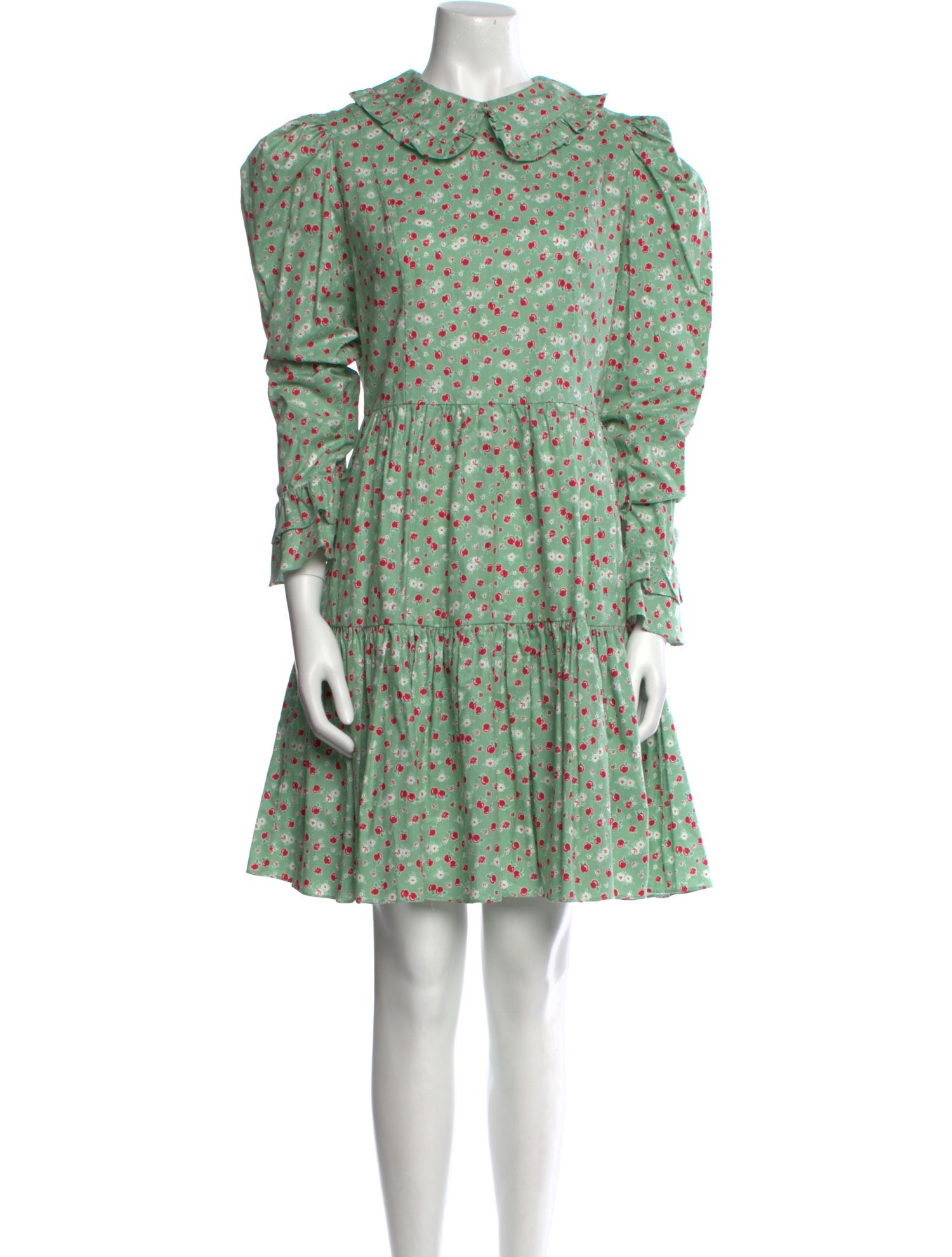 Batsheva Floral Print Mini Dress