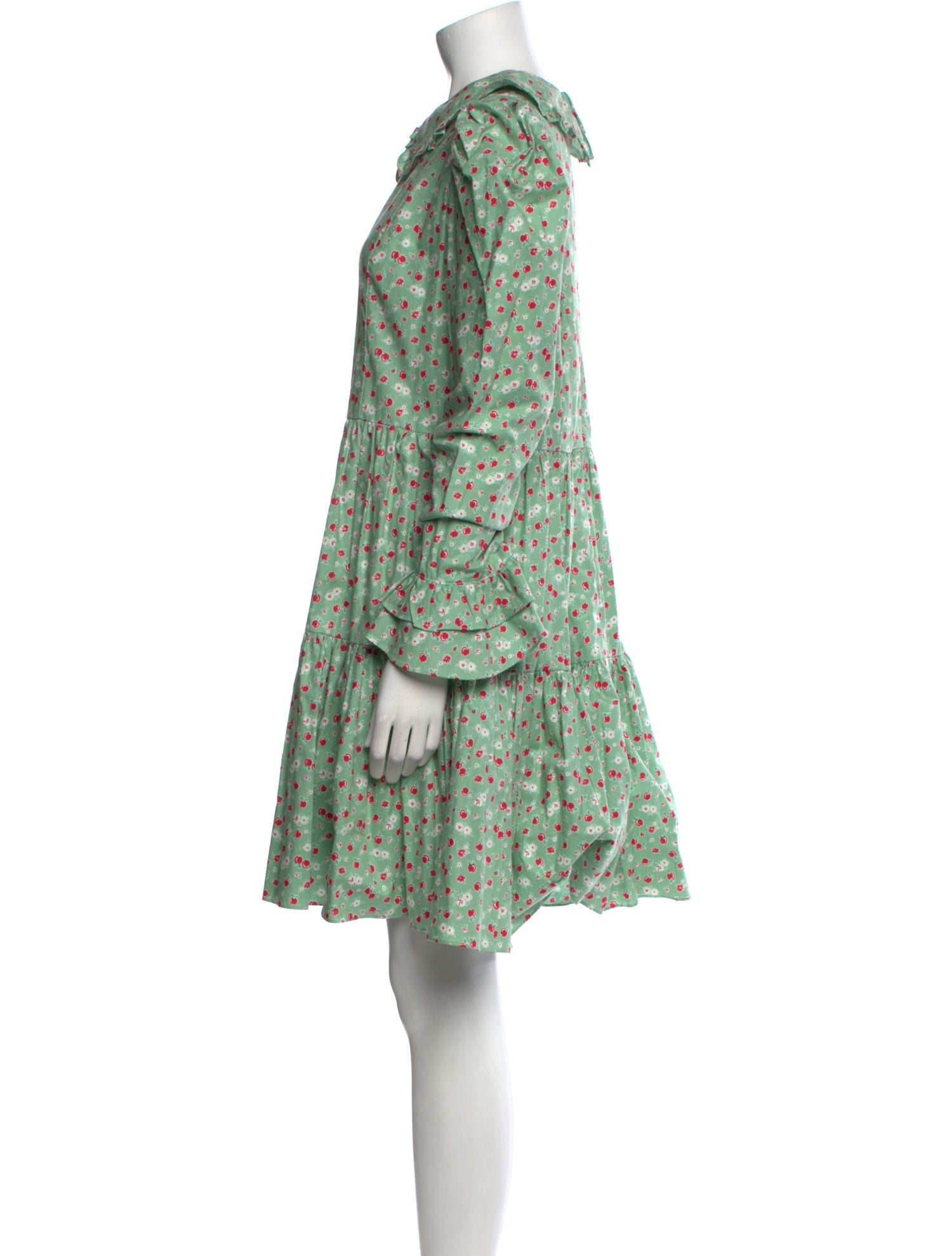 Batsheva Floral Print Mini Dress