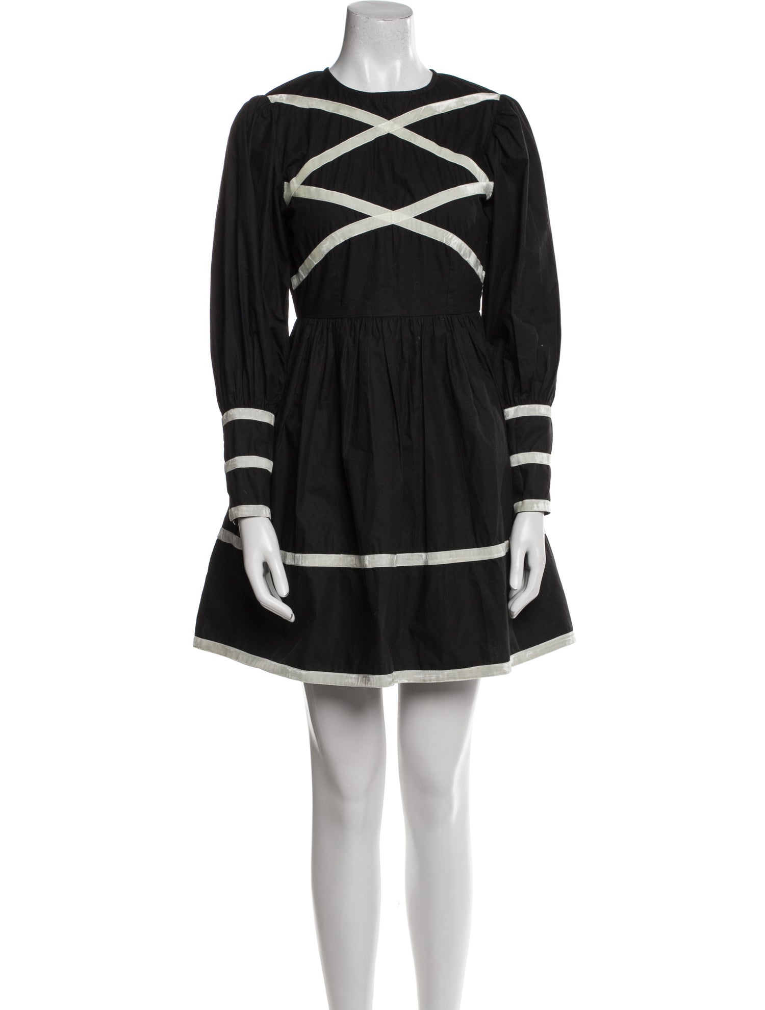 Batsheva Graphic Print Mini Dress