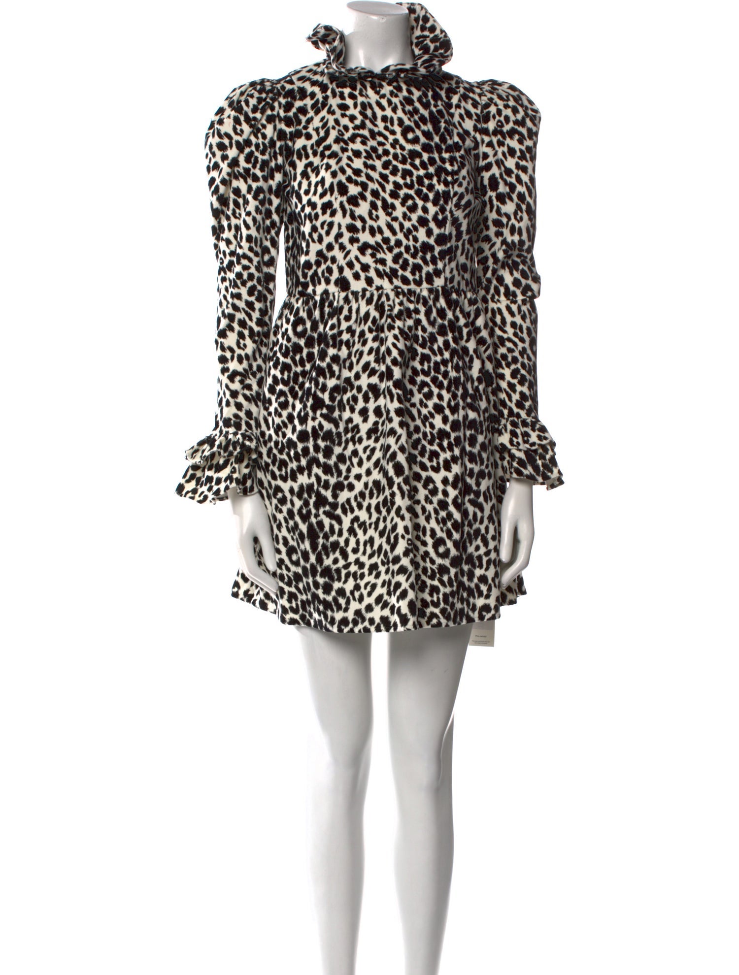 Batsheva Animal Print Mini Dress