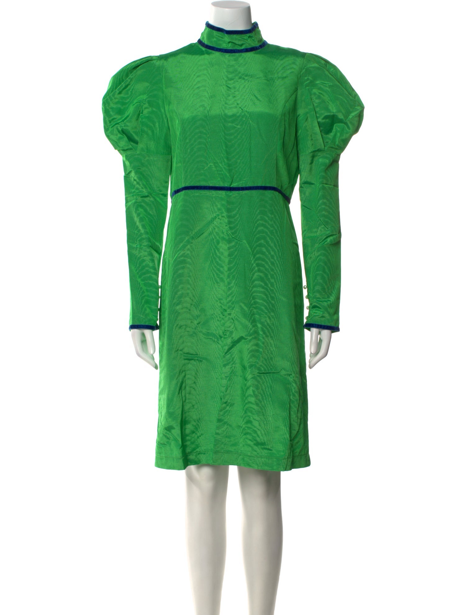 Batsheva Mock Neck Knee-Length Dress