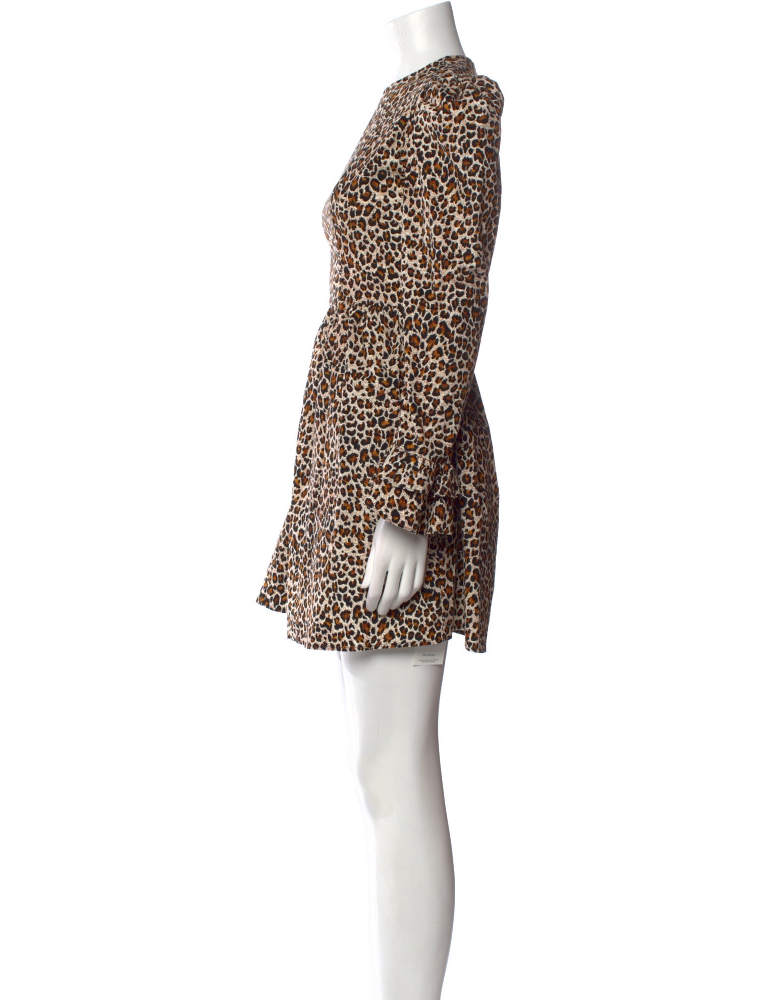 Batsheva Animal Print Mini Dress