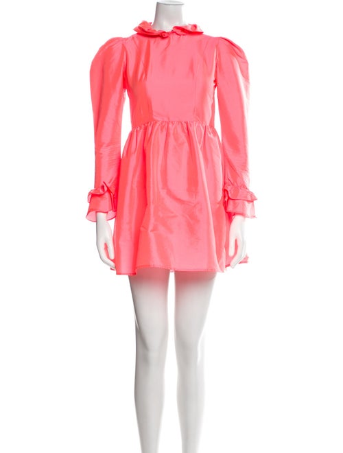 Batsheva Mock Neck Mini Dress