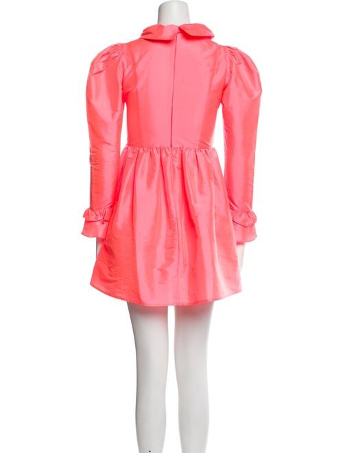 Batsheva Mock Neck Mini Dress