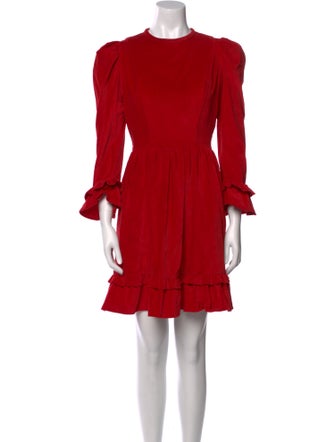 Batsheva Crew Neck Knee-Length Dress