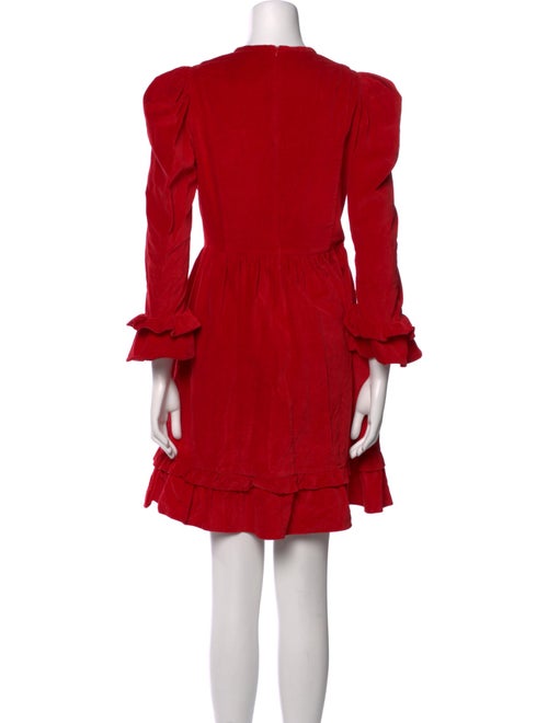 Batsheva Crew Neck Knee-Length Dress