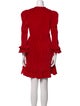 Batsheva Crew Neck Knee-Length Dress