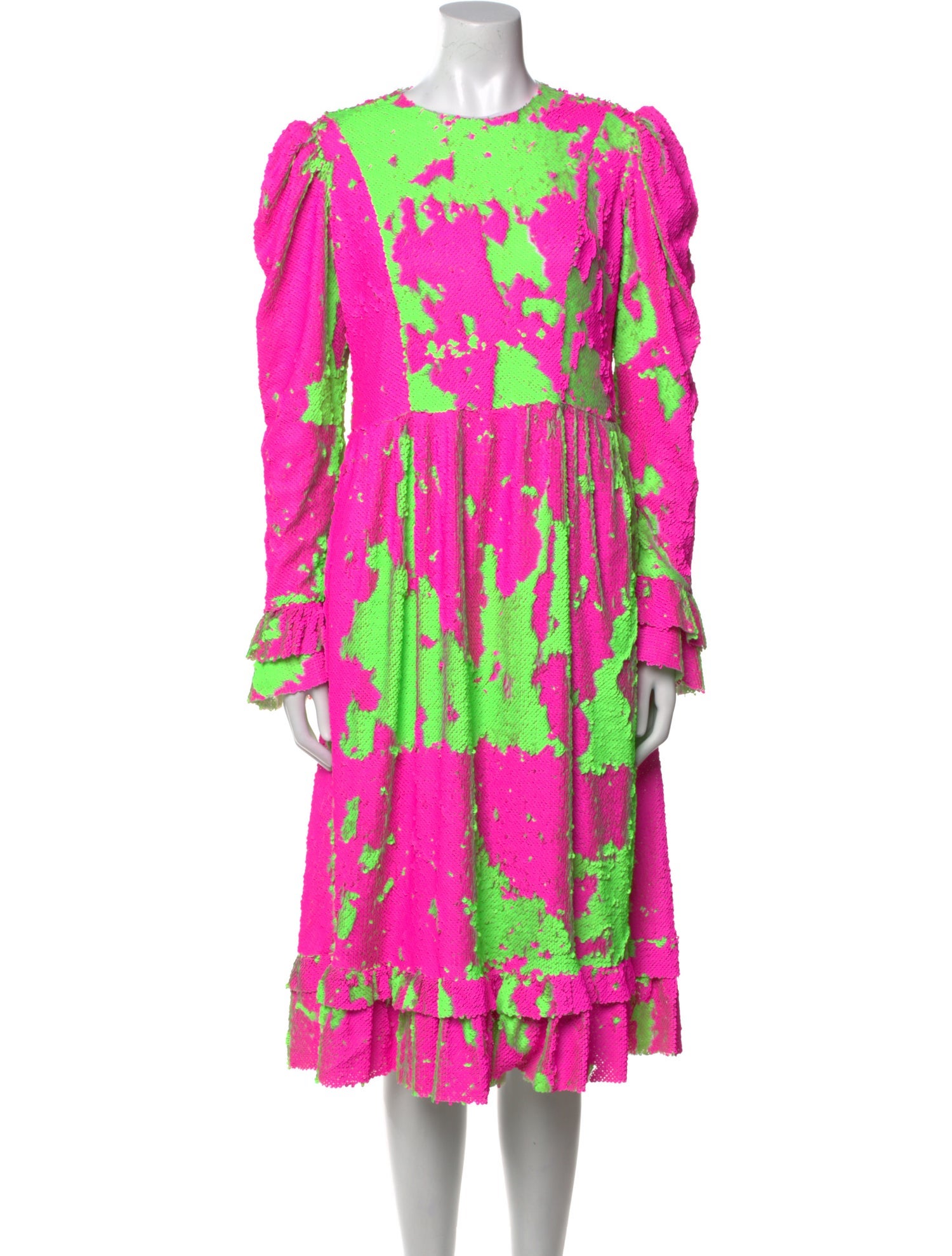 Batsheva Printed Midi Length Dress